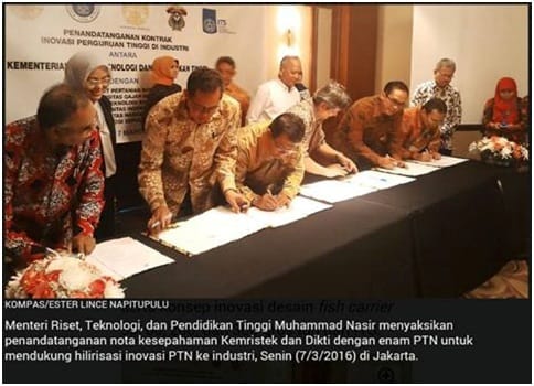 Pemanfaatan Hasil Riset di Perguruan Tinggi oleh Industri Tak Sampai 10 Jari